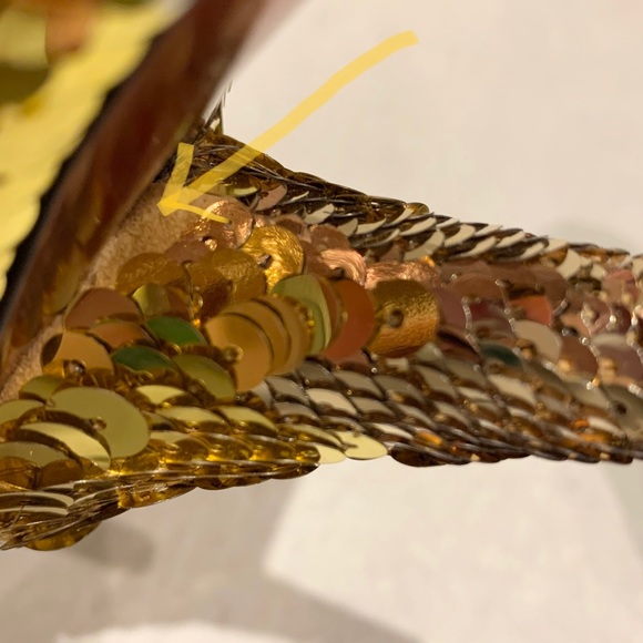 Authentic MIU MIU ombre sequin peep toe heels - Picture 7 of 8